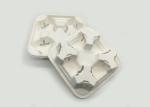 Degradable Leakproof 4 Hole 215x215x47.3mm Paper Cup Holders