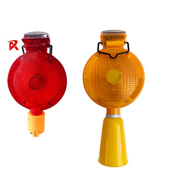 185mm Rechargeable Solar Road Light Traffic Equipment Led Flashing Lights