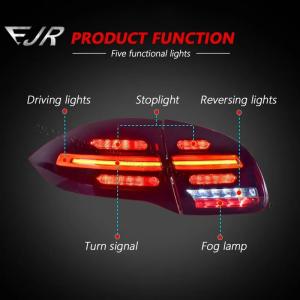 China For Porsche Cayenne 958.1 2011-2014 Led Tail Lights Upgraded New Car Taillights Flowing Light Turn Signal Plug And Play factory