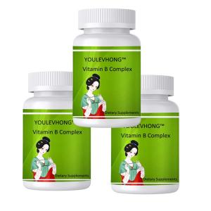 China Vitamin Complex 60 Capsules With B5 5 Mg B2 20 Mg B9 400 Mcg B3 25 Mg B7 30 Mcg factory