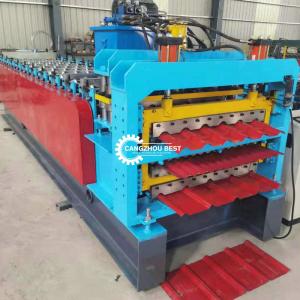 China 8.5kw Hydraulic Three Layer Ibr Roll Forming Machine factory