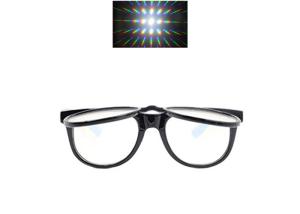 China Plastic Double Fireworks 3D Diffraction Glasses For Christmas Laser Show &amp; Funny Party factory