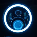 7 Inch Round Halo Car Lights For Jeep Wrangler Bluetooth Phone Control