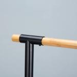 21*18*67cm Durable Type Bathroom Stand Steel Bamboo Toilet Paper Holder And