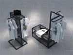 Clothing Displays Racks Cloth Hanger Stand For Showroom Melamine Board ODM