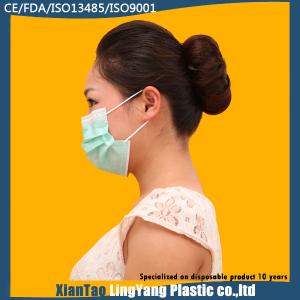 China Disposable Hospital Nonwoven One Time Use 3 ply Blue Earloop Face Mask factory