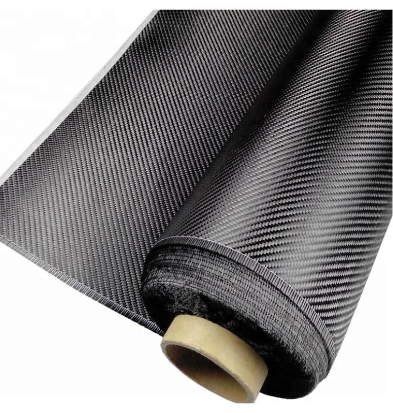 Black 3K 240g Carbon Fiber Fabric Twill Weave Light Weight For Car Decoration