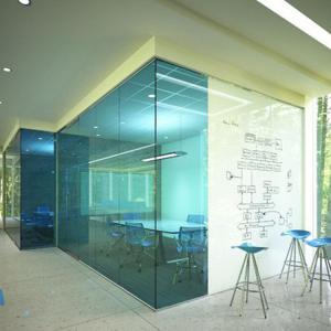 China Slim Frame Demountable Glass Partitions Clear and Tempered Glass factory
