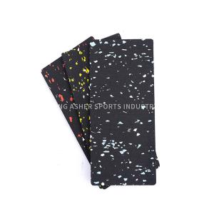 China High Density Gym Rubber Mat 15mm Thickness Tiles Type Recycled factory