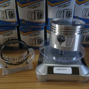 China Forged Aluminum Honda Motorcycle Pistons Fit CG150 Graphite Black factory