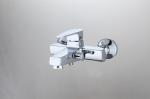 Contemporary Bathtub Bathroom Sink Faucets Chrome Polished , Wall Mounted Type