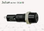 Black Electrical Fuse Holder PA66 Material 250v Fuse Holder 6.3A Current Range