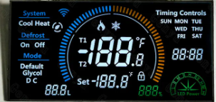 12 O'Clock Viewing Angle VA LCD Panel 3.3V With 105(W)*51(H) Mm Viewing Area