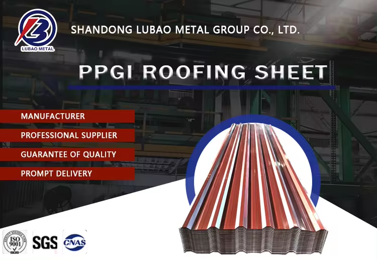 Building Material DX51D Hot Dipped Color Zinc Coated Roofing Plate PPGI PPGL Corrugated Colorful Steel Sheet for Solutions