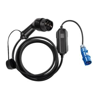 China Single Phase Portable EV Charging Station Electric Car Charger Current Adjustable Type 2 factory