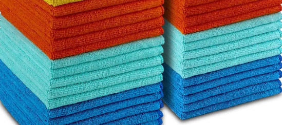 KILINE Microfiber Towels No Trace Mirror Effect High Density Weaving Deep