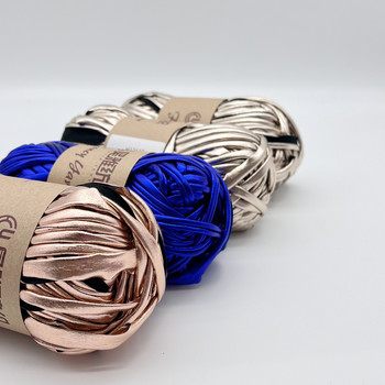 100% Polyester 1/0.3NM Metal Cloth Wire For Hand Knitting Storage Basket Bag