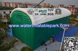 China Green Custom Giant Inflatable Lawn Tent / Inflatable Marquee Tent For Garage factory