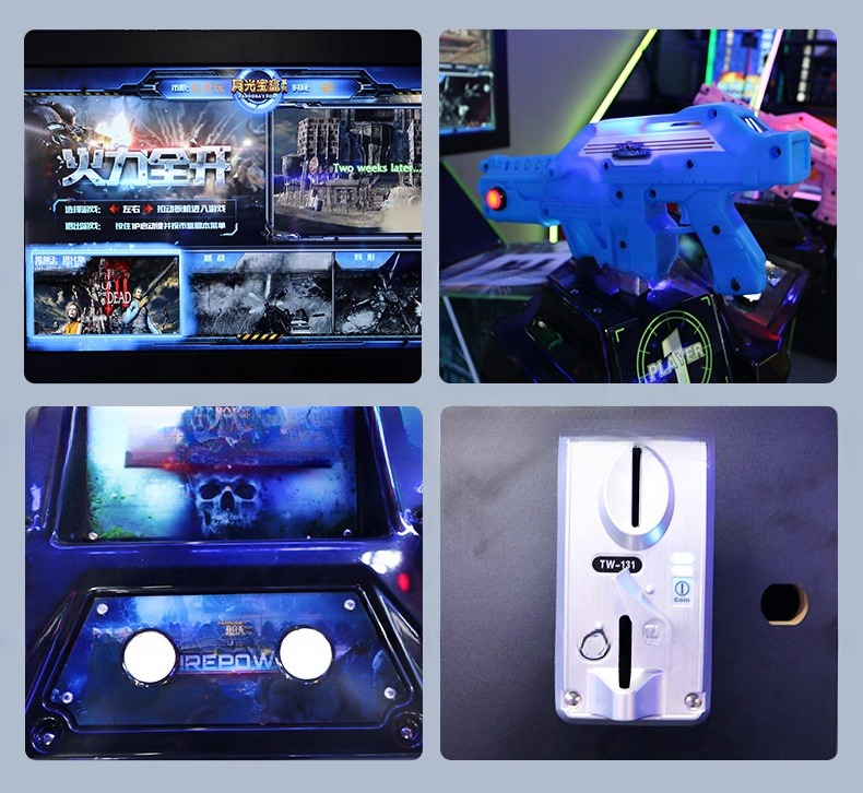32LCD High Definition Screen Video Shooting Game Machine For Indoor Game Zone