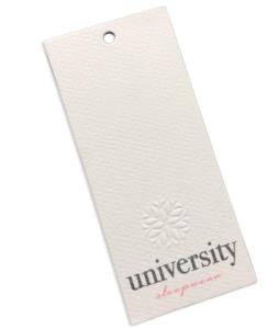 China 7 UHF Vie Swing Tag Video Name Hang 400gsm Thick factory