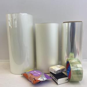 China 20 25 30 Micron Clear BOPP Polypropylene Film Flexible Transparent Printing Film factory