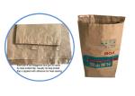 Custom Printing Pinch Bottom Kraft Paper Sack 25 Kg Flour Packing Bag