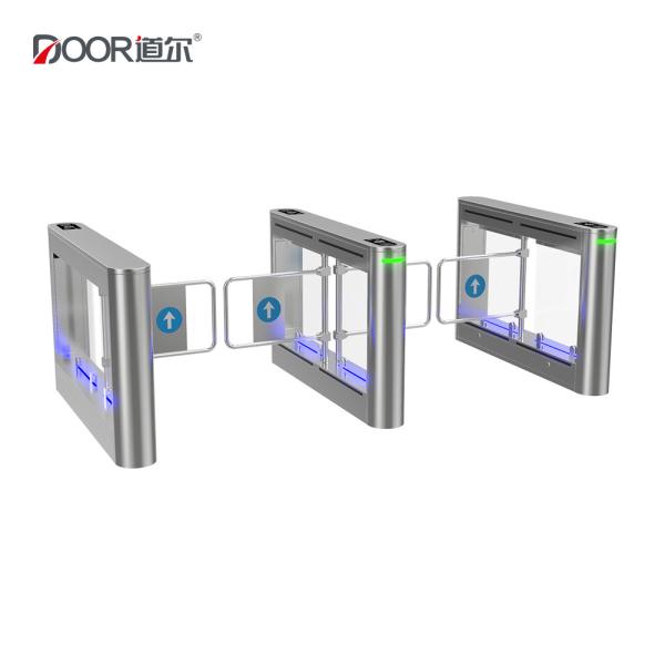Pedestrian Waist High Turnstile Security System Swing Gates With Tailgating
