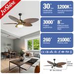 Decorative 5 Blades 56 Inch Classic Ceiling Fans With Remote Control