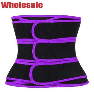 China Stomach Shaper Belt Power Gym 3 Belts Waist Trainer With Three Straps factory