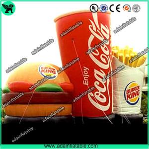 China Advertising Inflatable Hamburger ,Inflatable Coca-cola Model,Inflatable French Chips factory