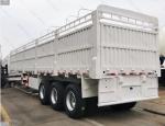 60 Tons 3/4 Axle Truck Trailer Fence Cargo Trailer With And Jost E100 Landing