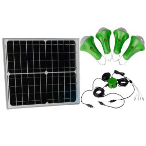 China 435lum 5200mah Li Battery Solar Powered Light Kits Solar Panel Shed Lighting Kit factory