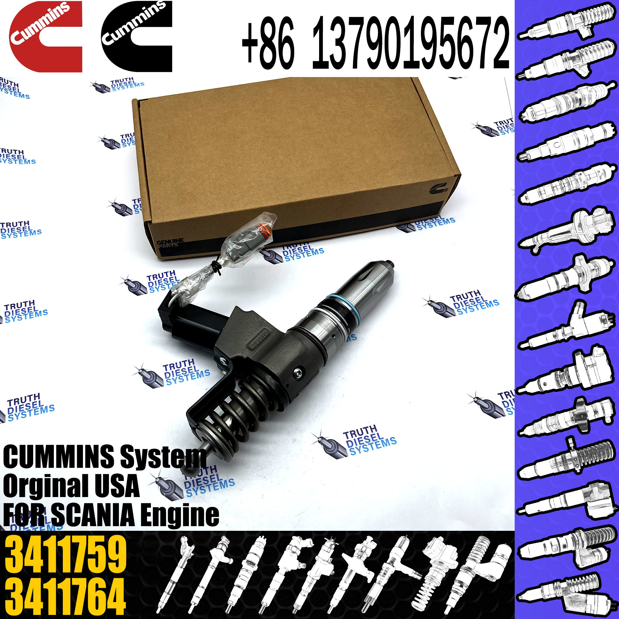 Diesel Common Rail Injector 3411753 3411759 4903472 4307547