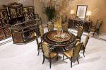 Alibaba wholesale Italy antique wooden round rotating dining table TN-029N