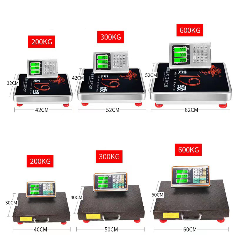 Wireless 200kg to 600kg Bench Scale Price Computing Platform with OEM and ODM Support Floor Weighing Weight Pricing