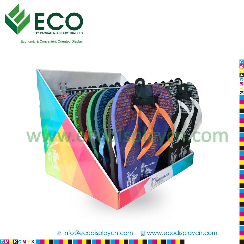 Cardboard Counter Top Display For Shoes Women Summer