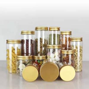 China Transparent Aluminium Lid Frosted Plastic Bottles 500g factory