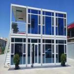 Prefab 3 Bedroom Luxury Container House With Aluminum Window And 5800*2480