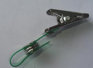 China ID badge clip/ ID card holder/ Metal badge clip factory