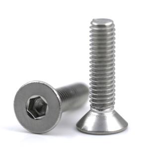 China Carbon Steel Hexagon Recessed M7 Flat Head Socket Countersunk Screws 1mm-500mm Length factory