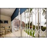 Durable Concertina Grille Villa Aluminium Frame Windows With Burglar Bars