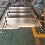 Wholesale Boutique Shop Gold Color Stainless Steel Rack Metal Lingerie Store
