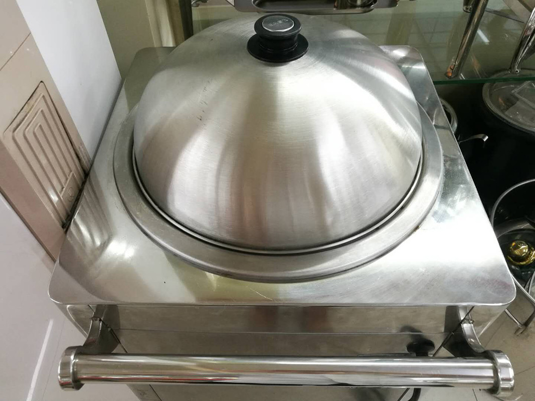 Φ36CM Silver Dome Cover Stainless Steel Round Lid For Plate Warmer Cart