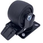 Low Gravity Center Extra Witdh Nylon Wheel Caster Top Plate 65mm