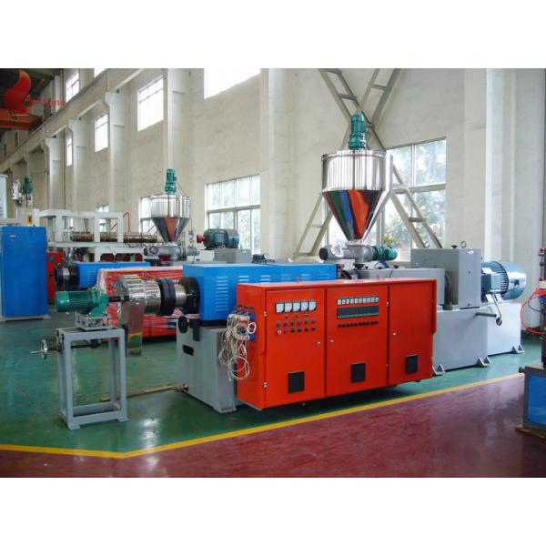 China PVC Hot-Cutting Plastic Pelletizing Machine Twin Screw Plastic Extruder factory
