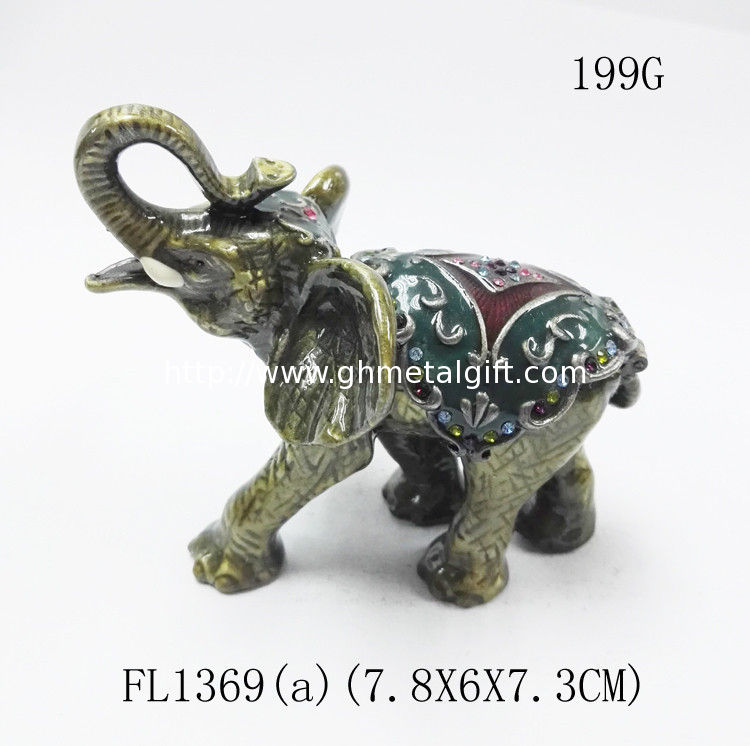 elephant trinket box alloy jewelry box home decoration jewelry box