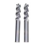 12mm Dia 12*45*12*100 HRC55 3 Flutes Flat Carbide End Mills For Aluminum