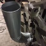 PLC Panasonic Elbow Roll Pipe Forming Machine 75mm 5.5kw