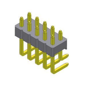 Pin Header Connector 2.00mm Dual Row Right Angle TYPE 2*2PIN To 2*40PIN H=2.00MM