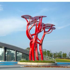 China Traffic Circle Large Metal Outdoor Sculpture Abstract Decorative For Garden factory